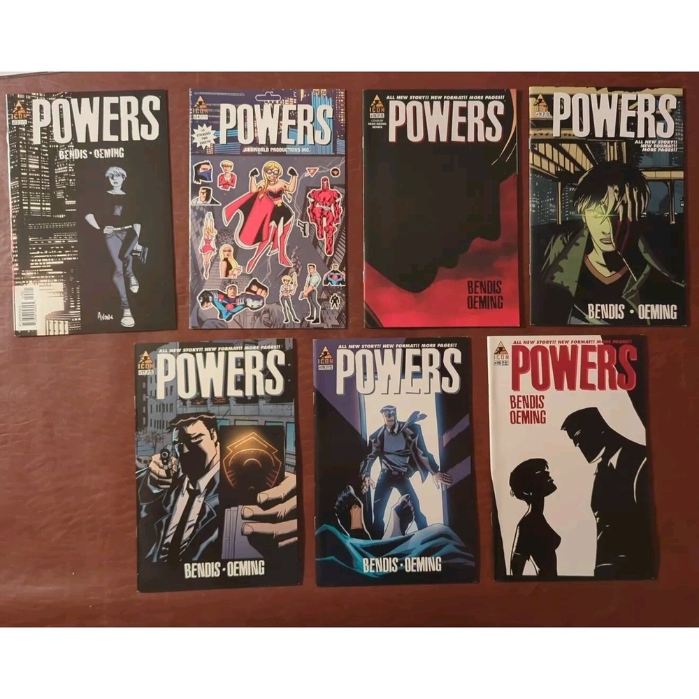 Powers Vol.‎ 2 #23–29 (2007-08) Icon Comics Bendis Oeming Lot of 7 VF-NM Range